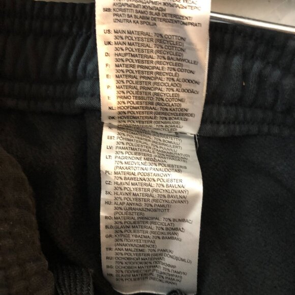 Adidas Mens Black Jogger Sweatpants White Stripes Size M - Picture 5 of 6